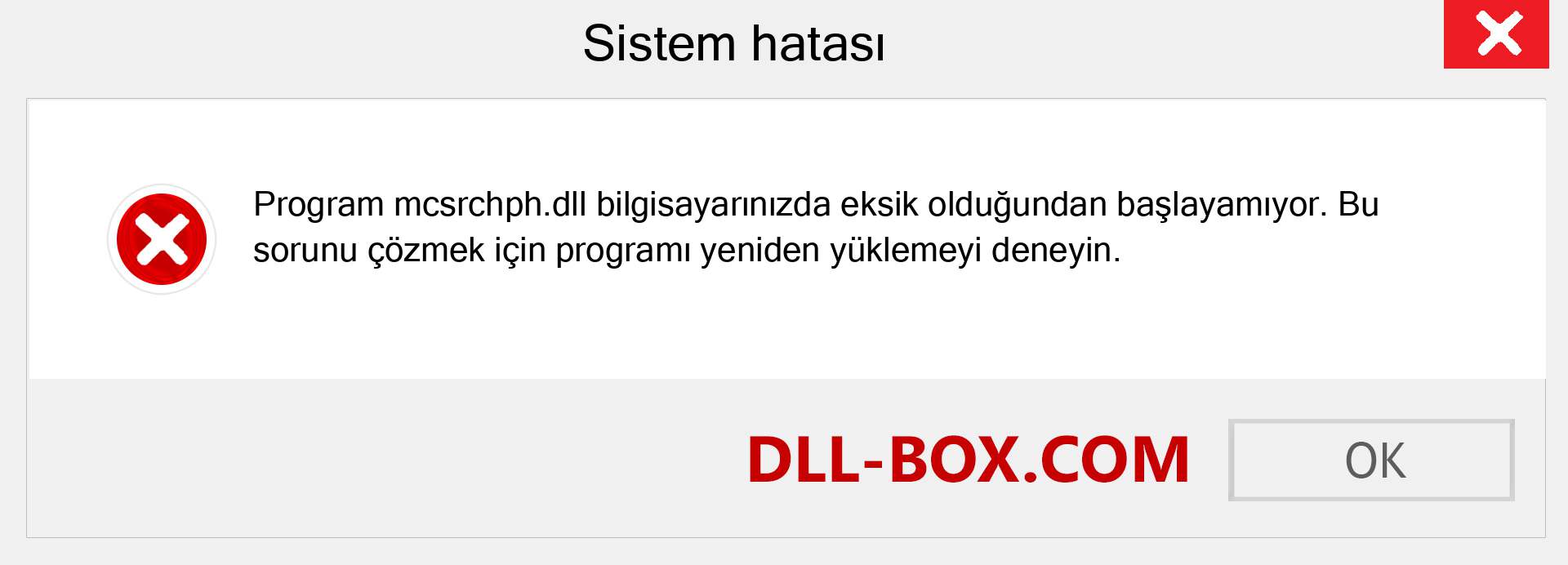 mcsrchph.dll dosyası eksik mi? Windows 7, 8, 10 için İndirin - Windows'ta mcsrchph dll Eksik Hatasını Düzeltin, fotoğraflar, resimler